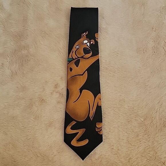 CARTOON NETWORK VINTAGE SCOOBY-DOO BLACK TIE - Picture 1 of 4